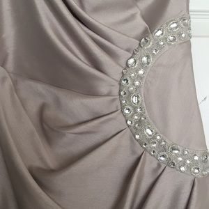 London Times Dresses - Silver one shoulder cocktail dress London Times Dresses - Silver one shoulder cocktail dress